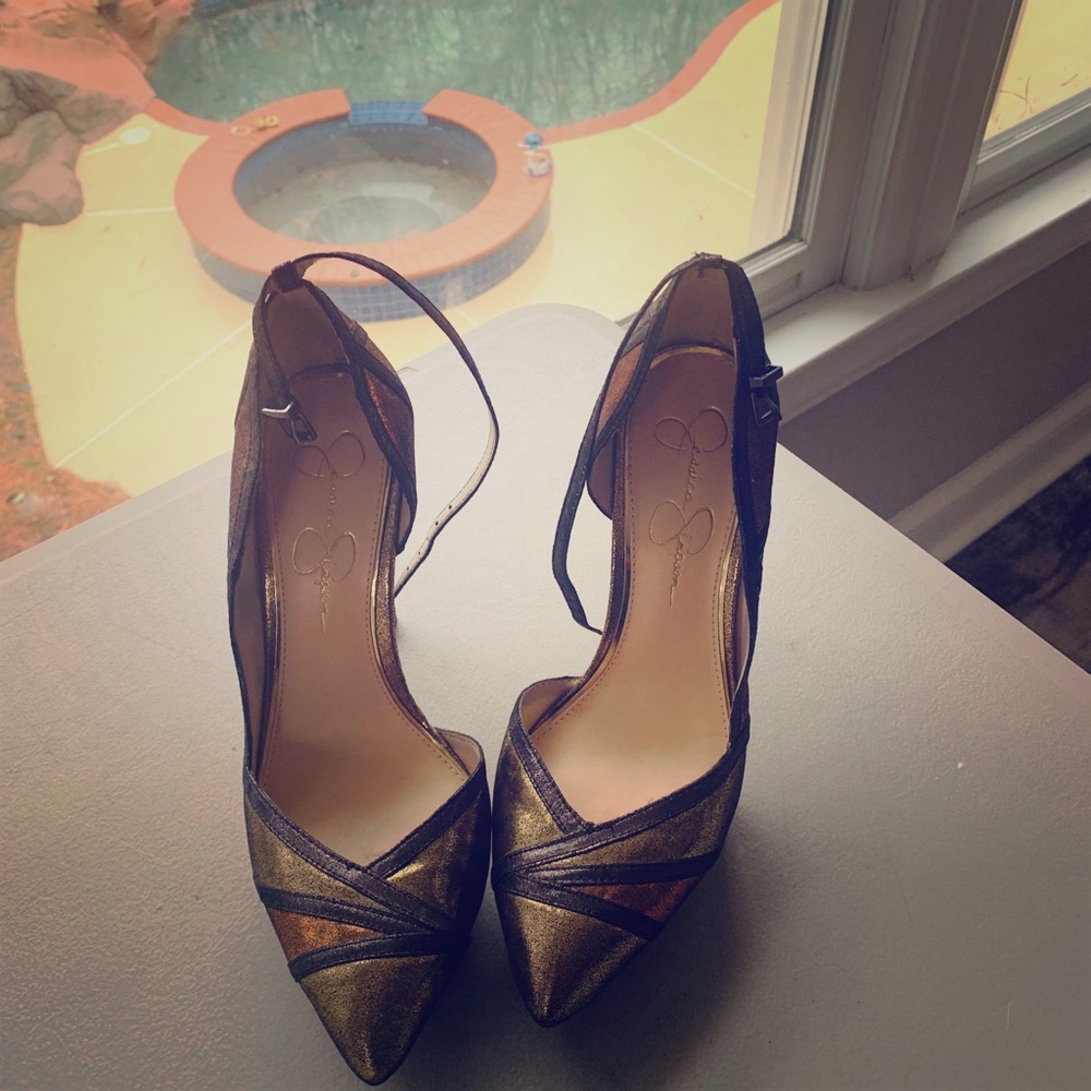 Jessica Simpson multi strappy heels